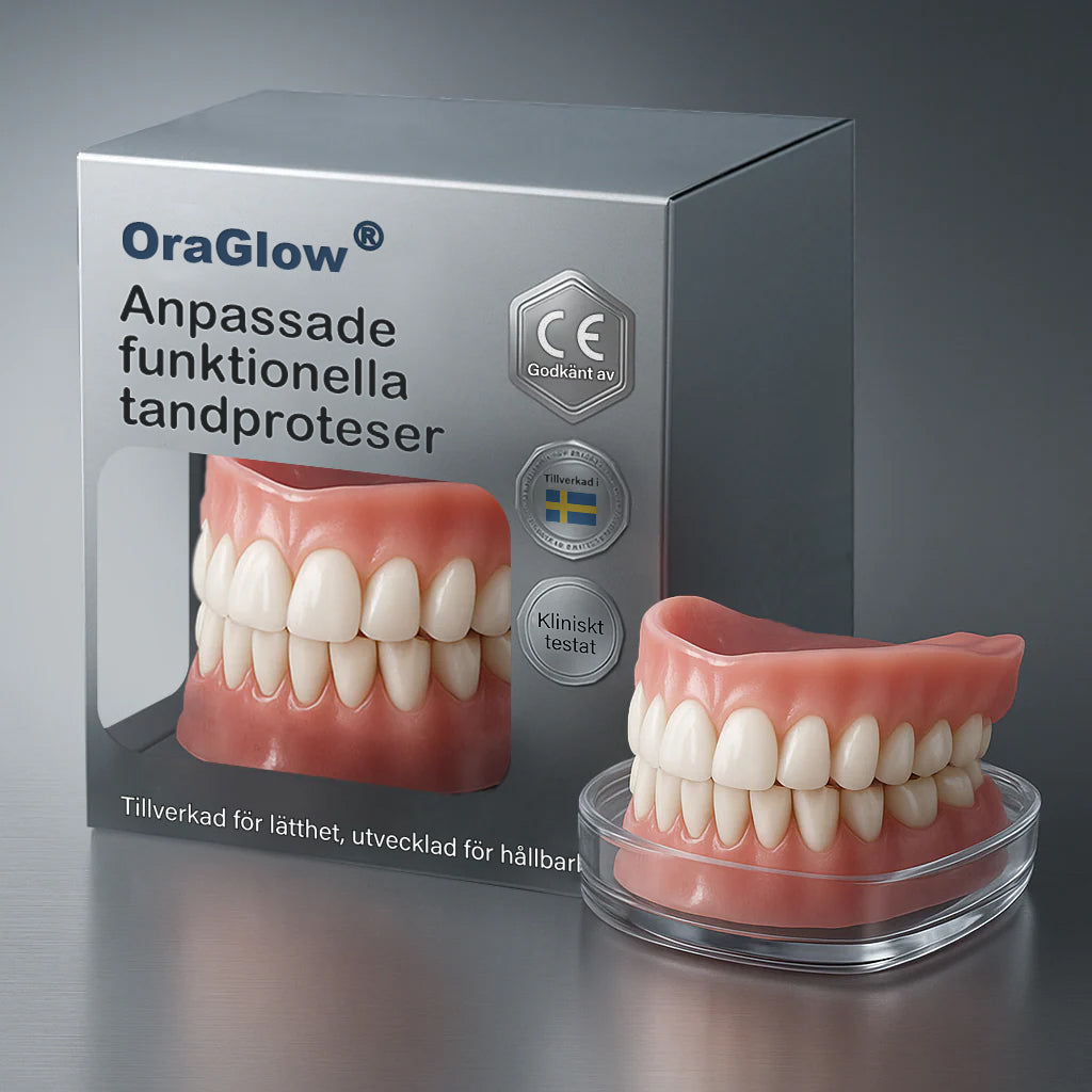 🌈 OraGlow ®  Anpassade Funktionsproteser – Kliniskt testade komfortproteser | Tillverkade i Sverige | CE-märkta 🦷