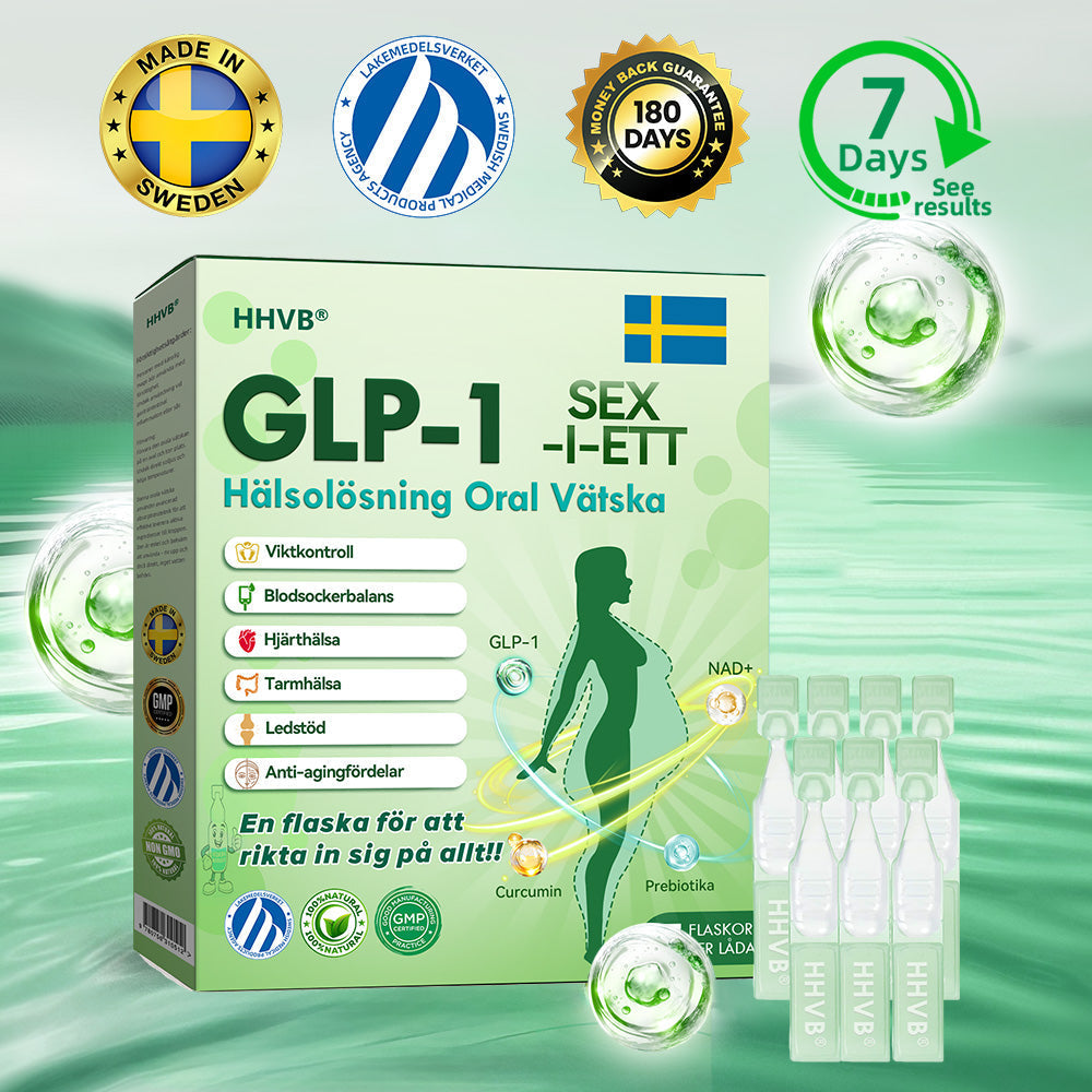 Officiell butik | 𝐇𝐇𝐕𝐁®👨‍⚕️𝐆𝐋𝐏-𝟏 𝐒𝐈𝐗-𝐈𝐍-𝐎𝐍𝐄 𝐇ä𝐥𝐬𝐨𝐥ö𝐬𝐧𝐢𝐧𝐠 𝐎𝐫𝐚𝐥 𝐕ä𝐭𝐬𝐤𝐚 (En dos varje dag – synliga resultat på bara 7 dagar) ✅ För fetma, hjärt-kärlhälsa, diabetes, sömnapné, ledproblem och mer 🎁