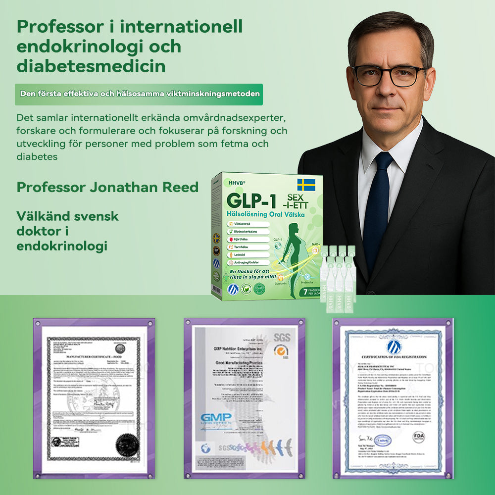 Officiell butik | 𝐇𝐇𝐕𝐁®👨‍⚕️𝐆𝐋𝐏-𝟏 𝐒𝐈𝐗-𝐈𝐍-𝐎𝐍𝐄 𝐇ä𝐥𝐬𝐨𝐥ö𝐬𝐧𝐢𝐧𝐠 𝐎𝐫𝐚𝐥 𝐕ä𝐭𝐬𝐤𝐚 (En dos varje dag – synliga resultat på bara 7 dagar) ✅ För fetma, hjärt-kärlhälsa, diabetes, sömnapné, ledproblem och mer 🎁